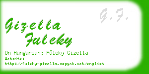 gizella fuleky business card